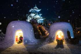 Yokote Kamakura Snow Festival in Akita Prefecture