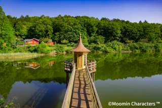 the bathing hut in Moominvalley Park