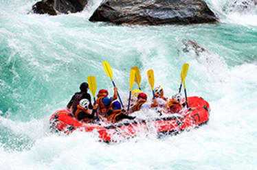 Rafting on the Yoshino River