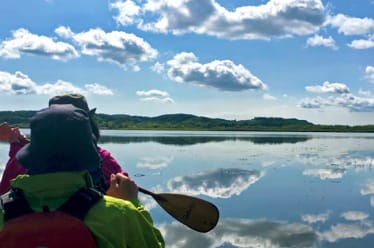 Canoeing in the Kushiro Marshland