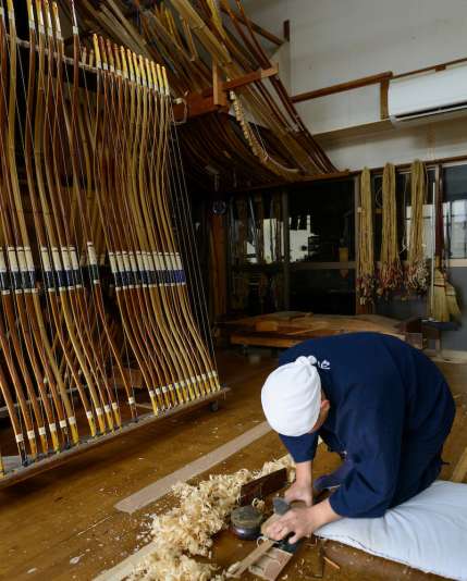 miyakonojo long bow shaving