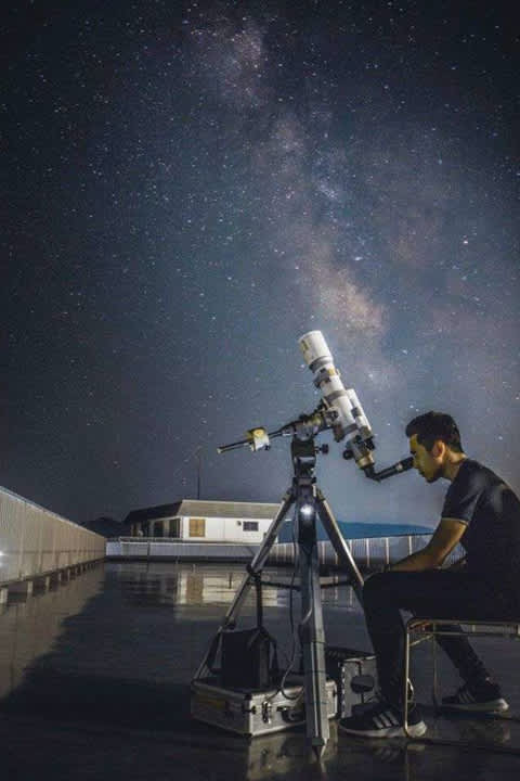 View starry skies in Hotel Kanyo in Minamisanriku