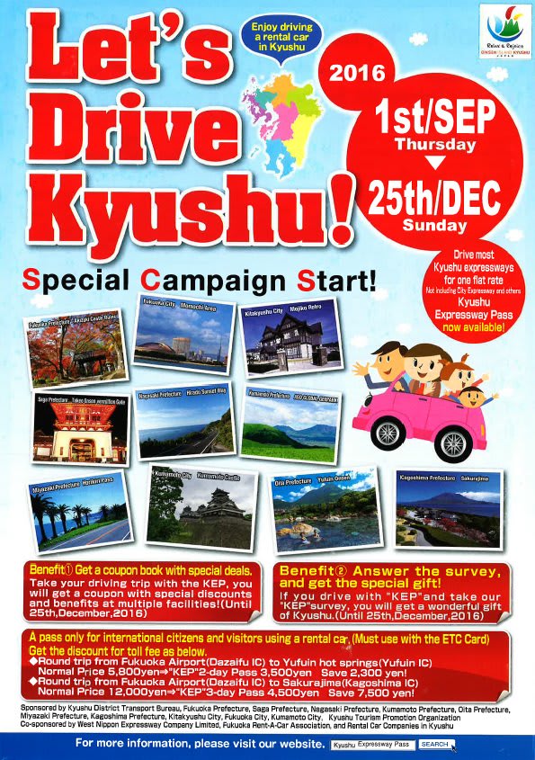 Kyushu Expressway Pass Kep On Sale Travel Japan Jnto