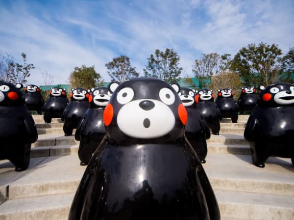 See 84 Kumamon statues at the new Kumamon Park
