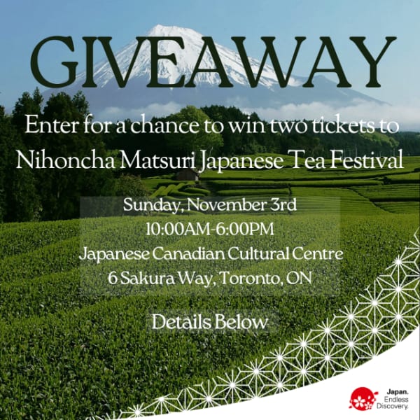 JNTO Presents Win Two Tickets to Nihoncha Matsuri Japanese Tea Festival!