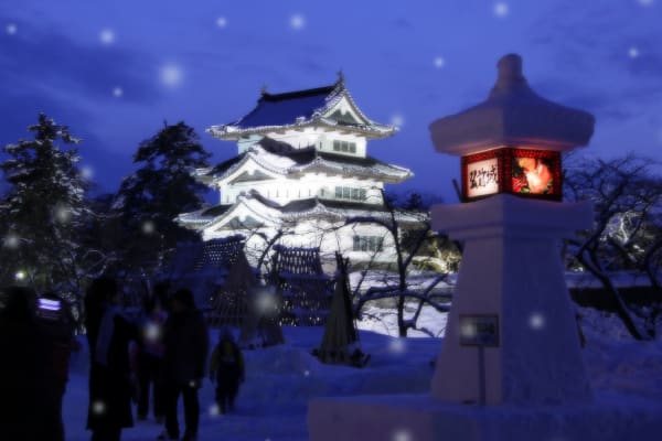 Hirosaki Castle Snow Lantern Festival