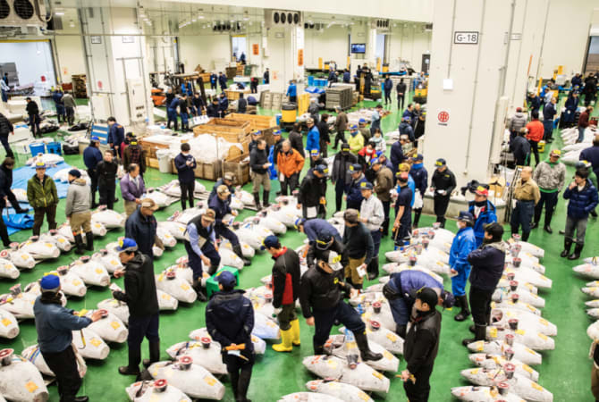 일본 식문화의 전송 거점 도요스 시장과 쓰키지 “장외”로