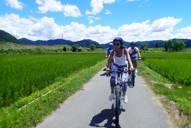 Radtouren durch das ländliche Japan