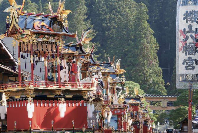 The beautiful Takayama Festival, with its splendid floats