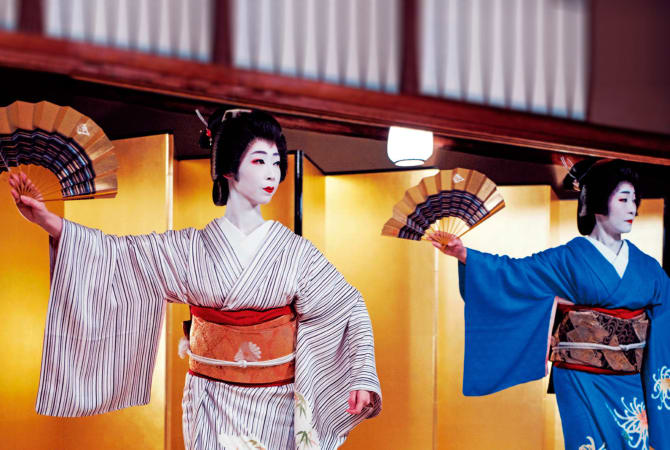 Traditionelle Geiko-aufführung