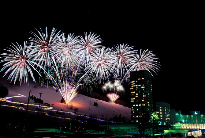 Yuzawa Winter Fireworks