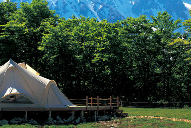 Camping at Hakuba