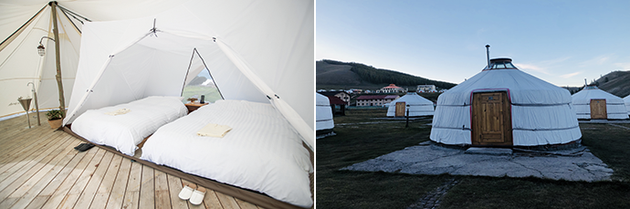 Glamping facilities are more comfortable than those of traditional camping sites.