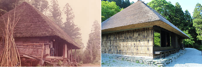 Chiiori two years after Alex bought it. (left) The renovated home as it stands today