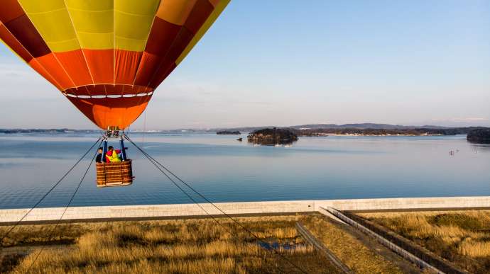 Hot Air Balloons, Japan Snow