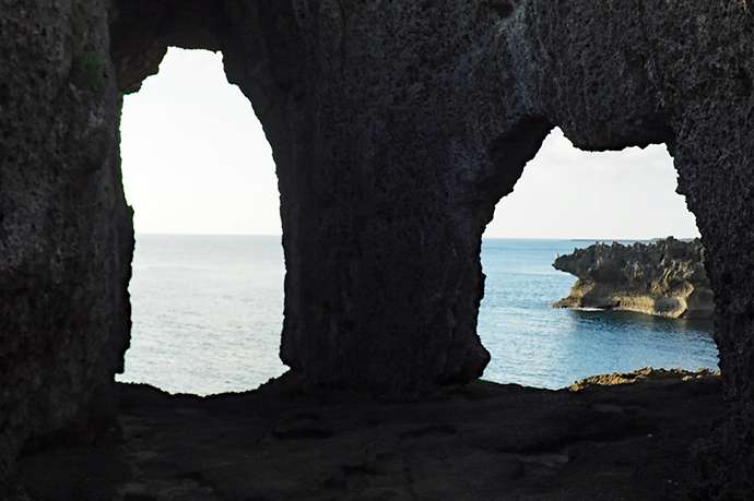 An unusual Ryukyu limestone formation at In no Jobuta