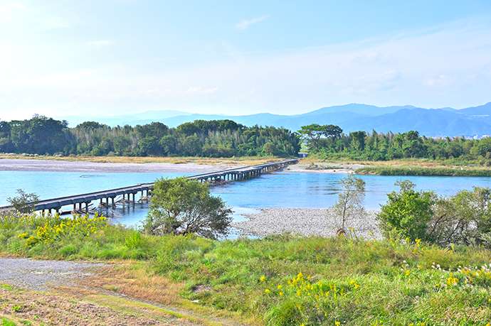 The Yoshino River runs through northern Tokushima Prefecture