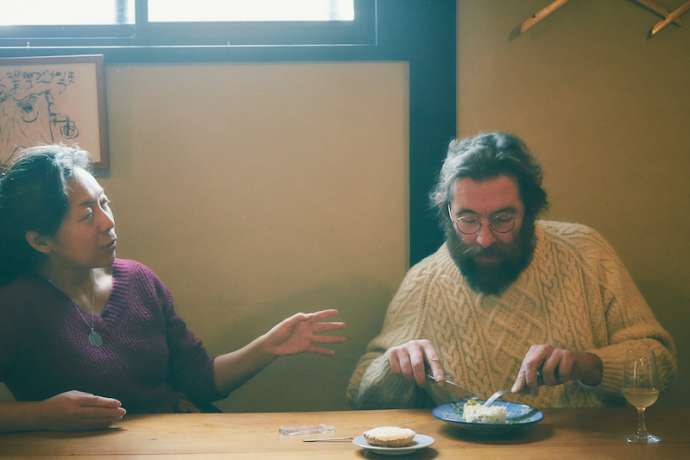 Jean-Marc Brignot (right) and his wife Satomi (left)