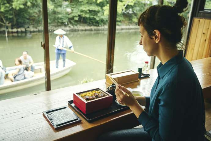 riverboat ride in yanagawa river cruise