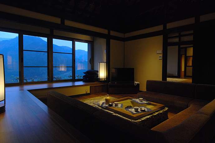 The stylish living room in Ten-ippou.