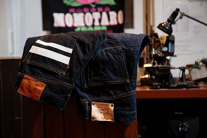 Momotaro Jeans artisans craft high-quality jeans by hand in Kojima. Each pair comes with a 10-year guarantee.