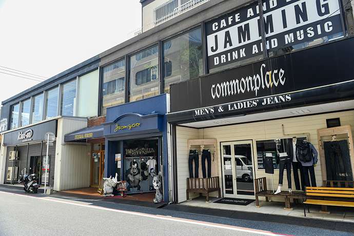 Around 100,000 people visit Jeans Street in the Kojima district every year