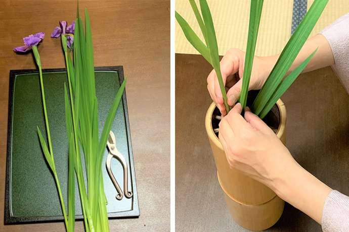 Participants decide the role of each flower based on the number of stems that will be used in the arrangement.