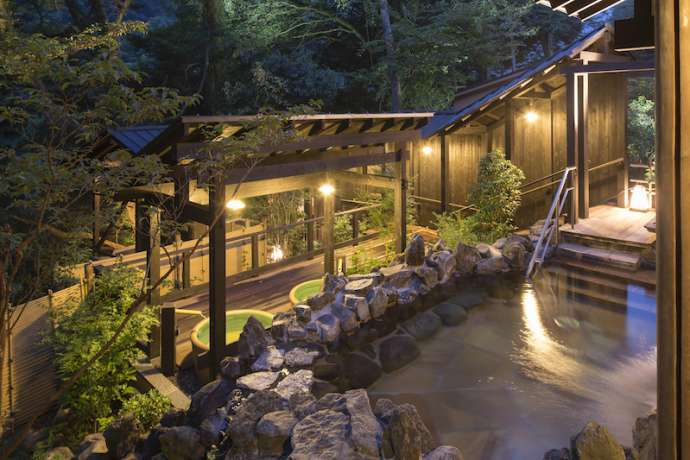 A hot spring in Hakone