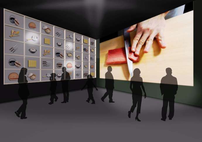 Artist’s impression of the video exhibit