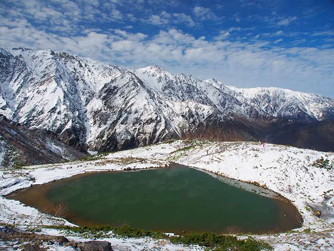 A snowy landscape in Hakuba