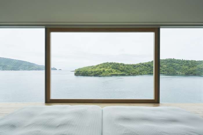 oki island geopark hotel window