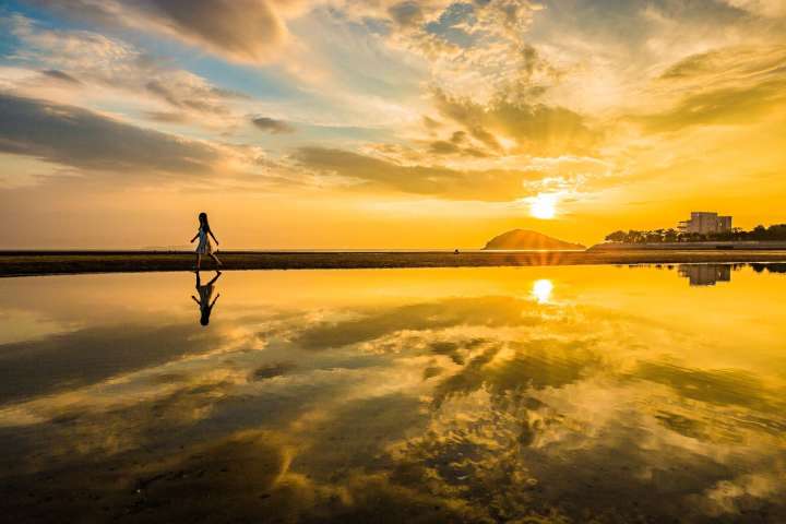 the magical beach of Chichibugahama and sunset shots