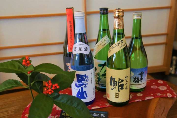 sake bottles