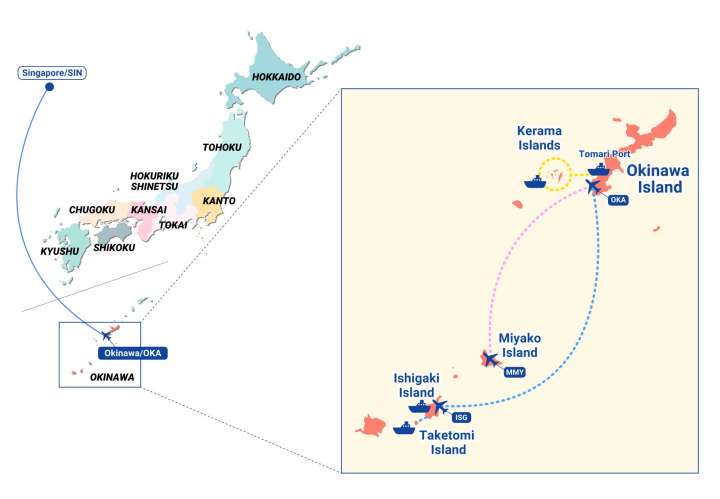 Map of Okinawa