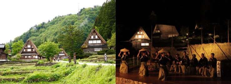 roof houses in Gokayama