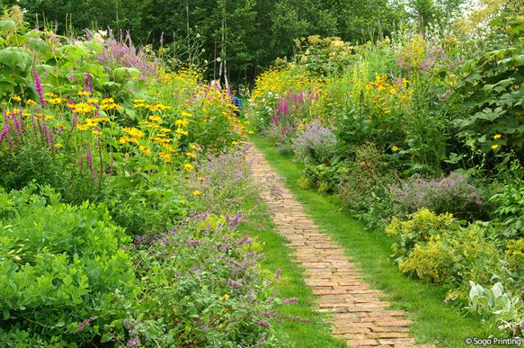 Ueno Farm garden in Asahikawa City