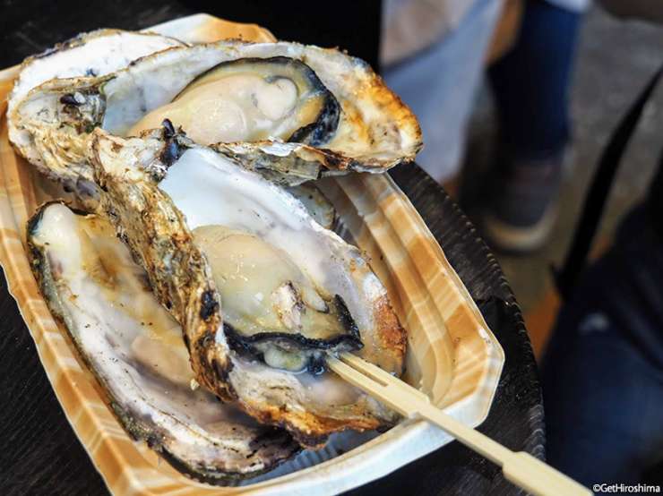 Oyster in island of Miyajima