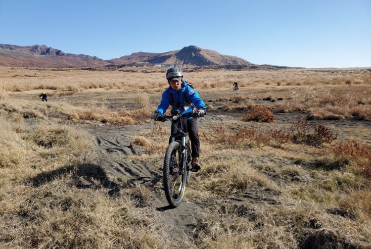 E-bike Ride on Mt. Aso