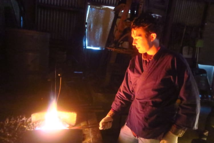 Blacksmithing Experience near the Shimanto River