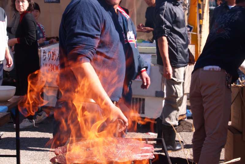 selection of food at the festival