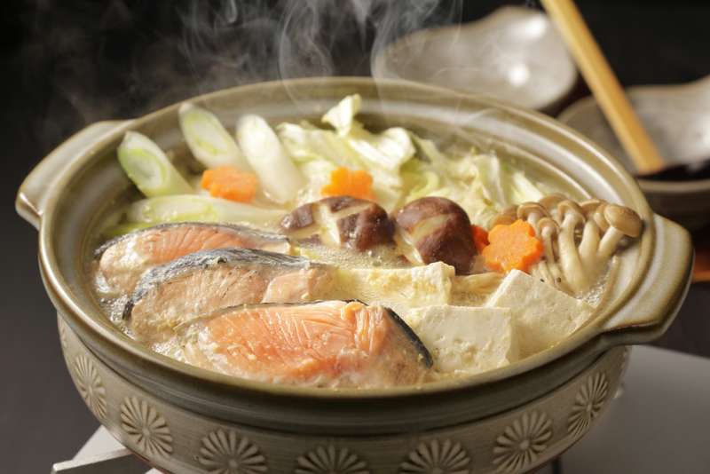 Hokkaido’s Ishikari-nabe or Ishikari hot pot