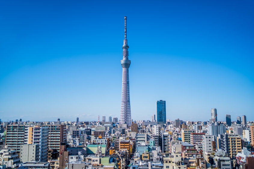 Touch the sky from Tokyo Skytree