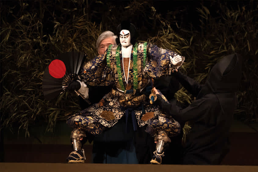 spectacle traditionnel japonais de marionnettes Bunraku