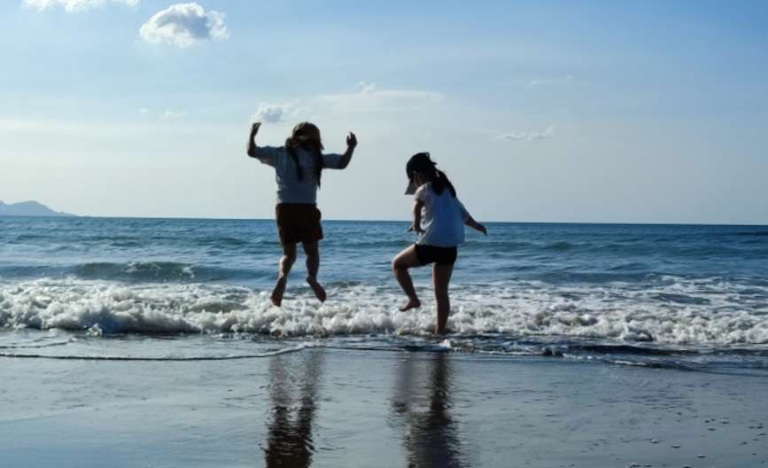 détente baignade plage japon