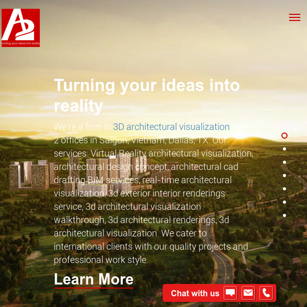 A2 Visualisation  3d rendering studio