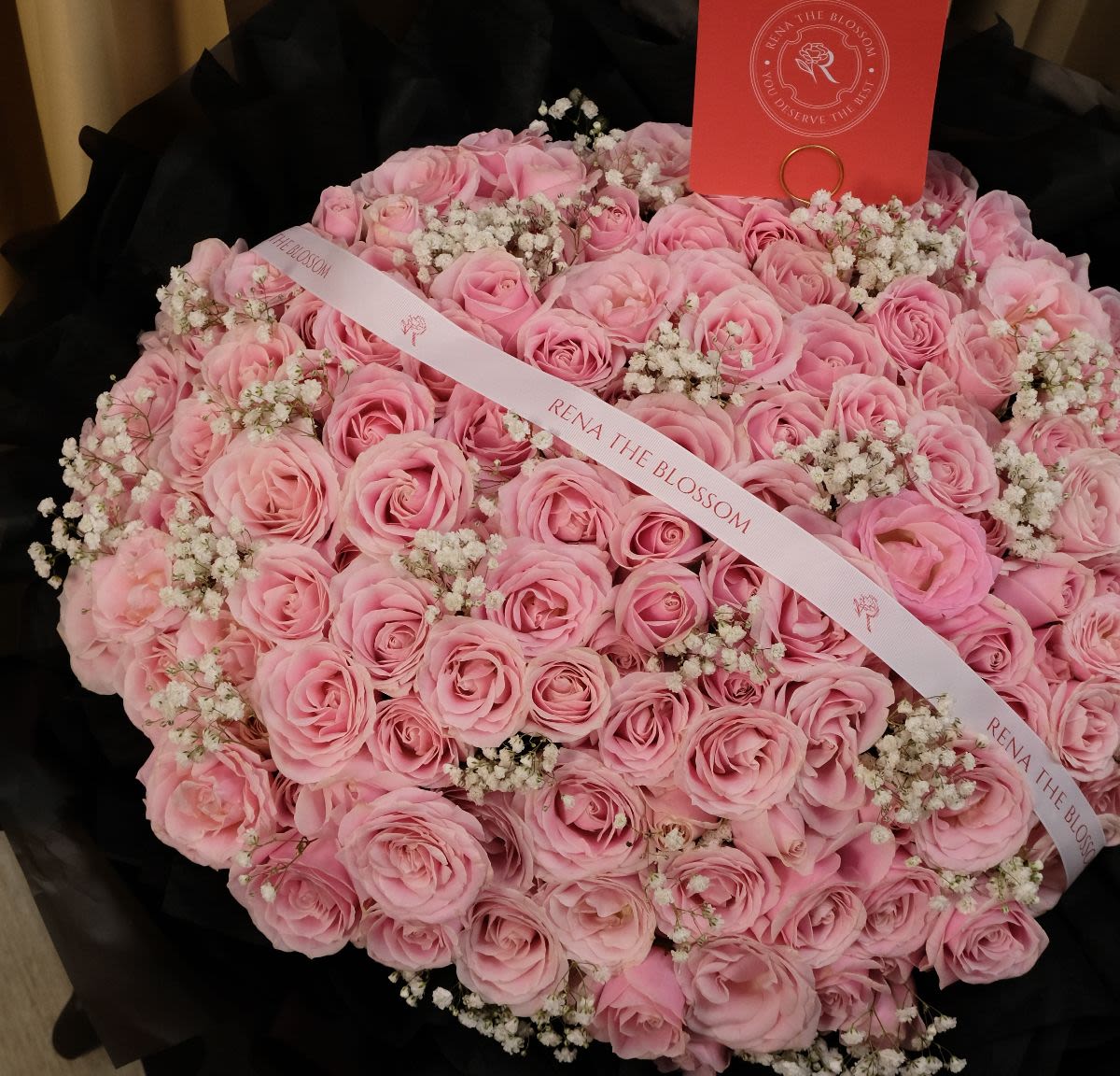 Ethereal Embrace 140 Stems Pink with BB - Thumbnail 2 - fresh