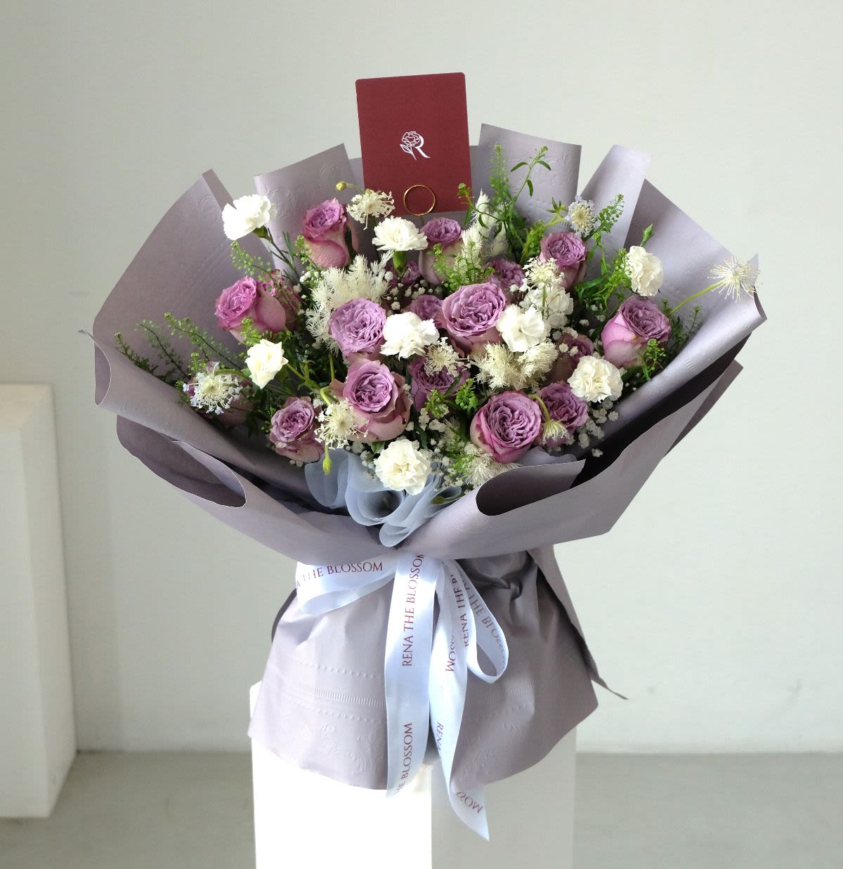 Midnight Iris - Lilac trachymenes, dolcetto & carnation — midnight iris bloom. - Rena The Blossom Jakarta