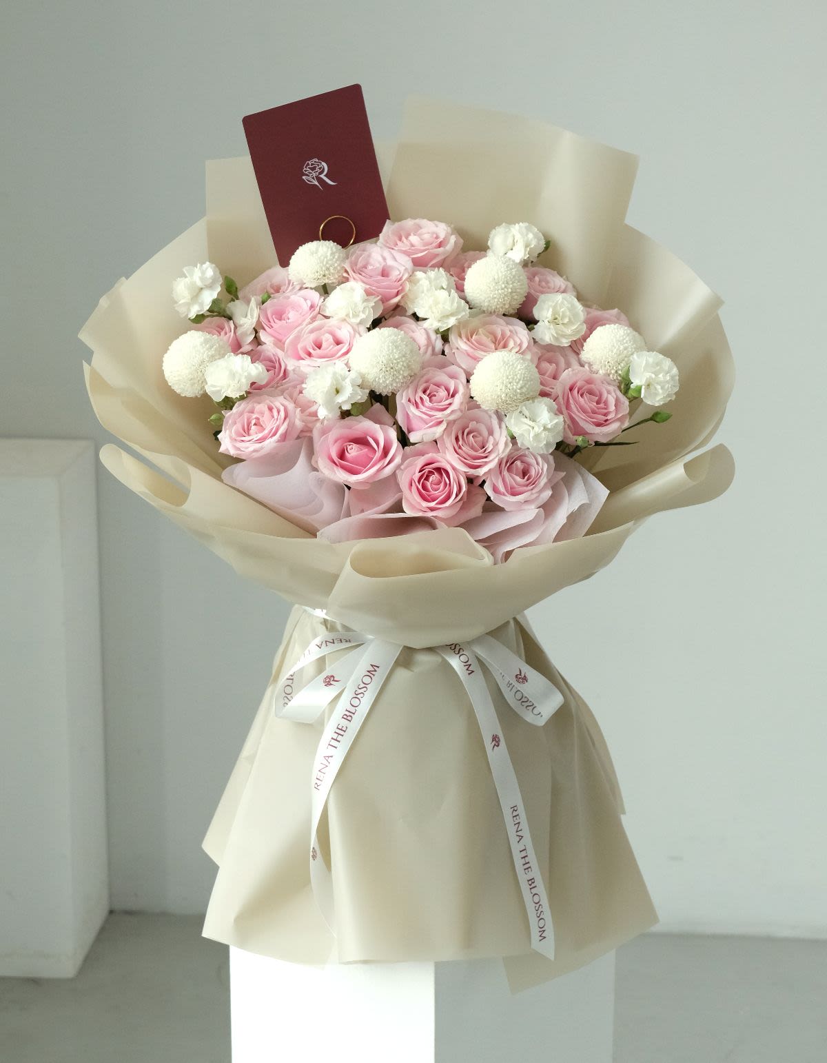 Pink Rose Pom
