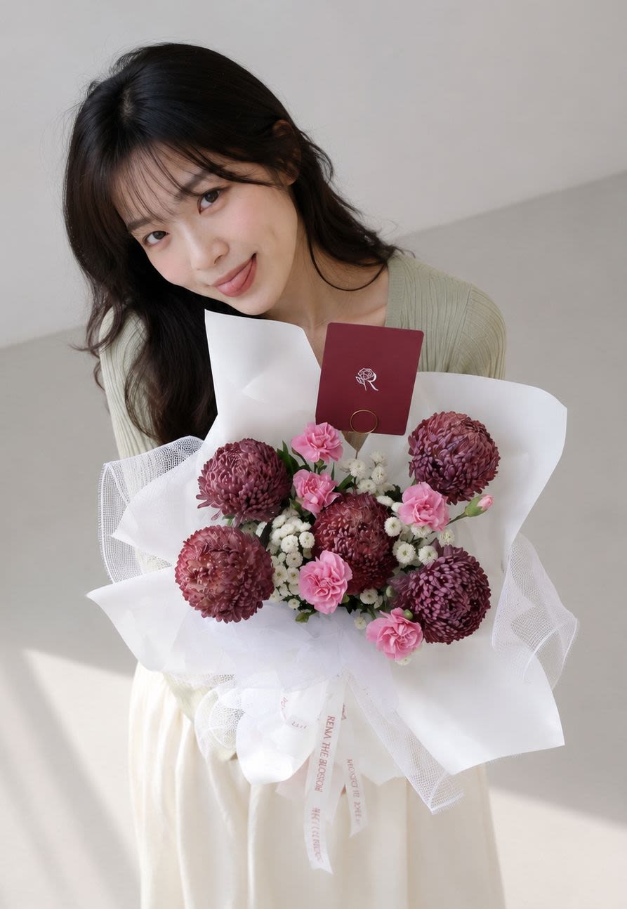 Plum Promise - Catalog arrangement — girlfriend day celebration. - Rena The Blossom Jakarta