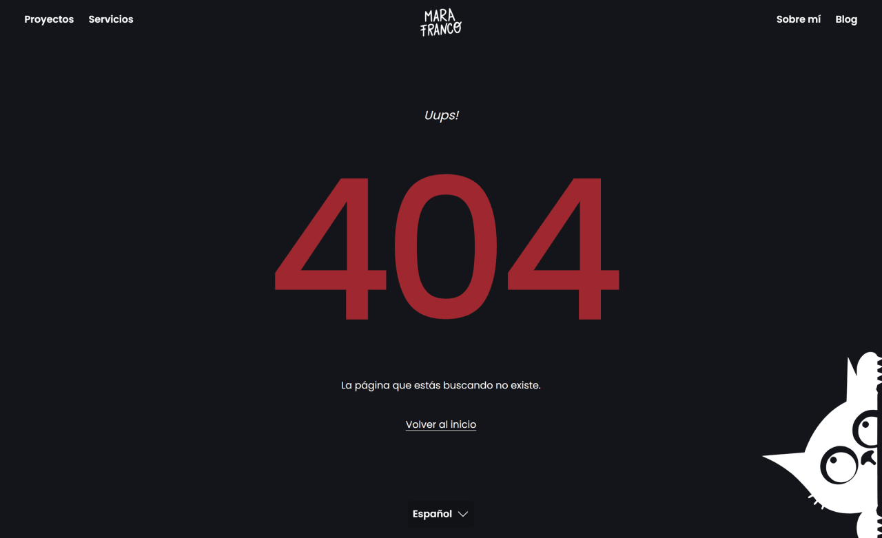 Mara Franco: Página 404